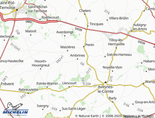 Mappa MICHELIN Ambrines - ViaMichelin