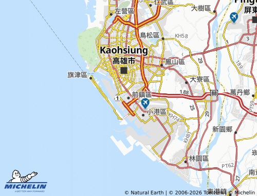 Mappa MICHELIN Qiánzhèn Qū - ViaMichelin