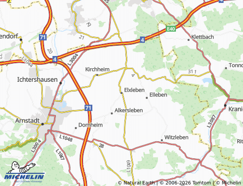 Mapa MICHELIN Elxleben - ViaMichelin