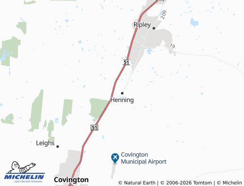 Mapa MICHELIN Henning - ViaMichelin