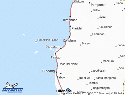 MICHELIN Linao map - ViaMichelin