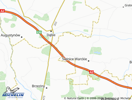 MICHELIN Chwalborzyce map - ViaMichelin