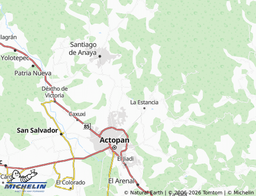 MICHELIN Xideje map - ViaMichelin