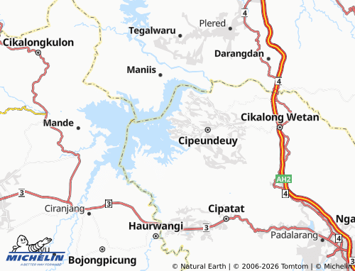 Carte MICHELIN Cipeundeuy Saguling - ViaMichelin