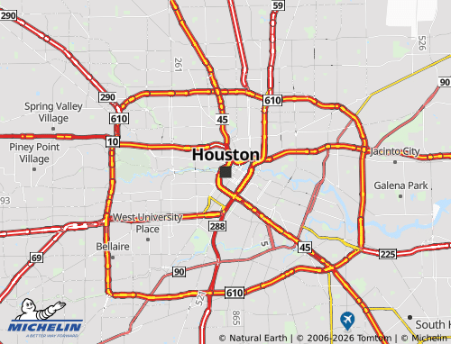 Kaart MICHELIN Houston - ViaMichelin