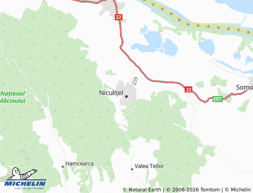 Carte MICHELIN Niculițel - ViaMichelin