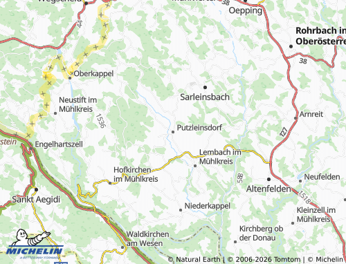 Mapa MICHELIN Putzleinsdorf - ViaMichelin
