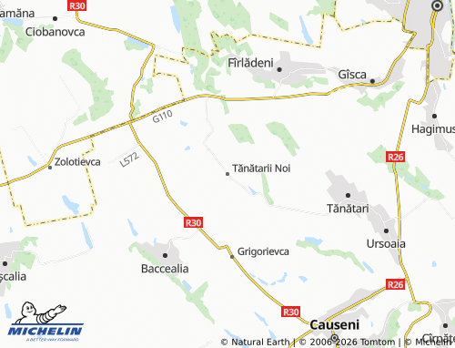 MICHELIN Tănătarii Noi map - ViaMichelin