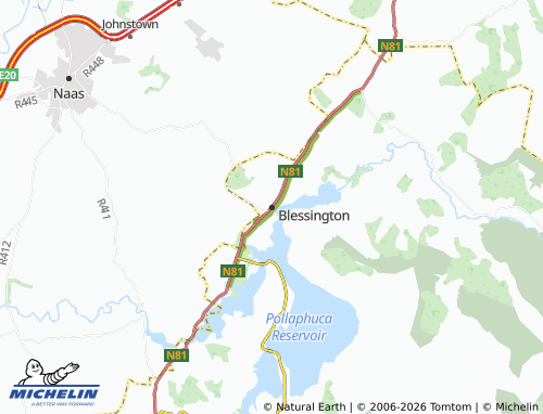 Mappa MICHELIN Blessington - ViaMichelin