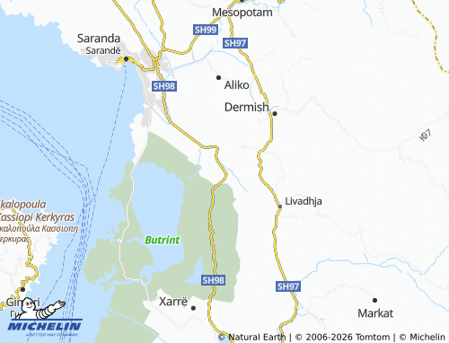 MICHELIN-Landkarte Pllakë - ViaMichelin