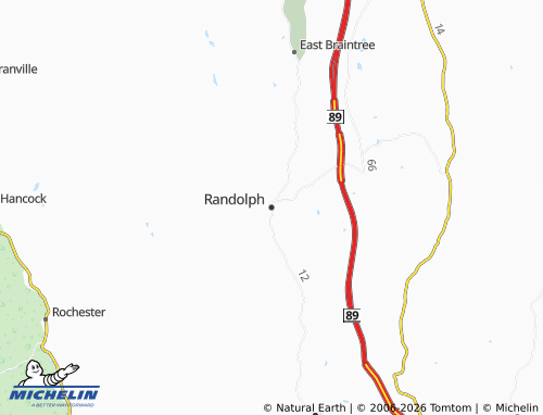 Kaart MICHELIN Randolph - ViaMichelin