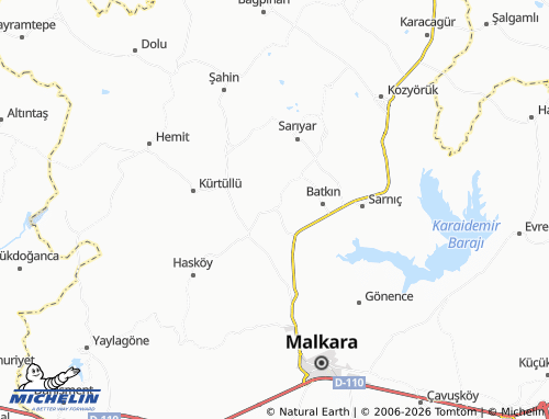 MICHELIN İbrice map - ViaMichelin