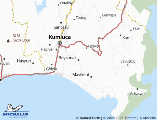 MICHELIN Beykonak map - ViaMichelin