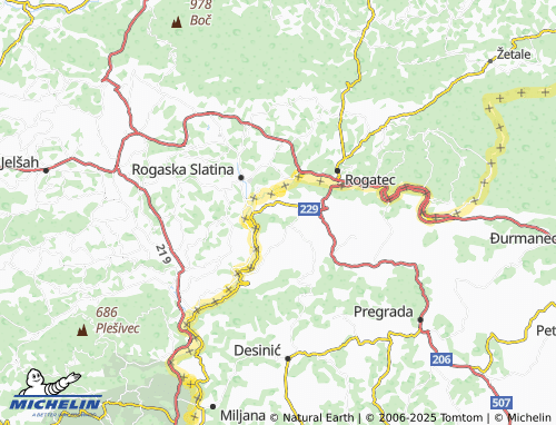 MICHELIN Prišlin map - ViaMichelin