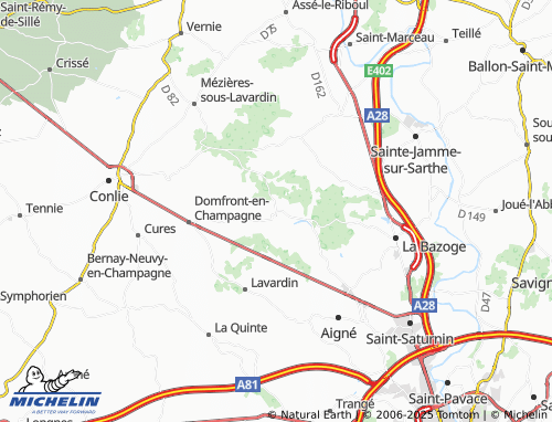 MICHELIN La Chapelle-Saint-Fray map - ViaMichelin