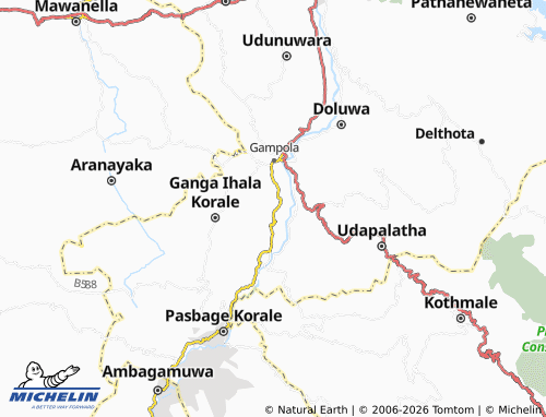 MICHELIN Ethgala East map - ViaMichelin
