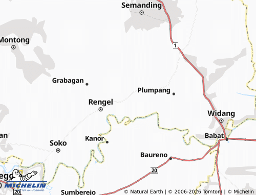 MICHELIN Banjaragung map - ViaMichelin