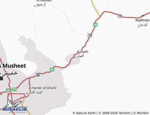 Carte MICHELIN al-'Aysh - ViaMichelin