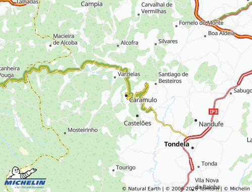 MICHELIN Caramulo map - ViaMichelin