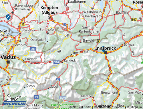Mappa MICHELIN Imst - ViaMichelin
