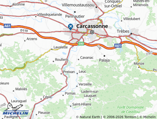 Mappa MICHELIN Cavanac - ViaMichelin