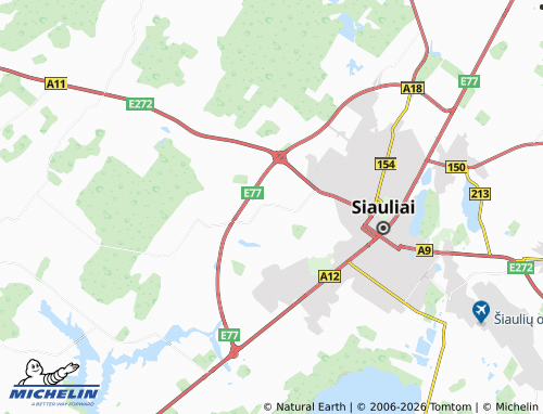 Kaart MICHELIN Voveriškiai - ViaMichelin