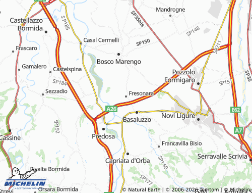Mapa MICHELIN Fresonara - ViaMichelin
