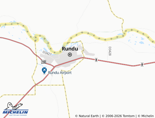 Mappa MICHELIN Rundu Outlying - ViaMichelin