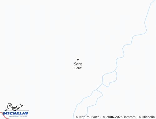 MICHELIN Sant map - ViaMichelin