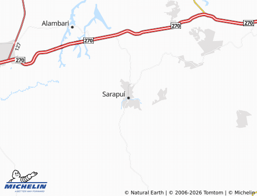 MICHELIN Sarapuí map - ViaMichelin