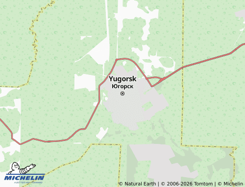 MICHELIN-Landkarte Yugorsk - ViaMichelin