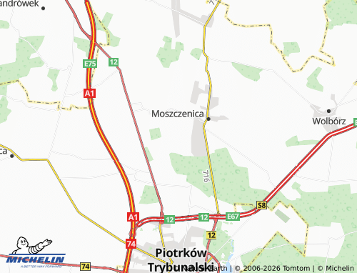 MICHELIN Kosów map - ViaMichelin