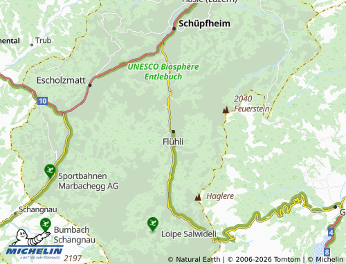 MICHELIN Flühli map - ViaMichelin