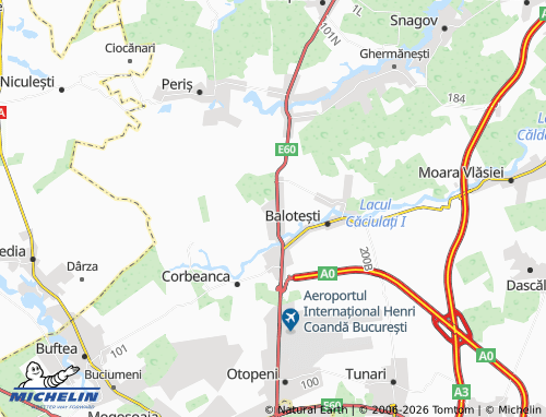 MICHELIN Săftica map - ViaMichelin