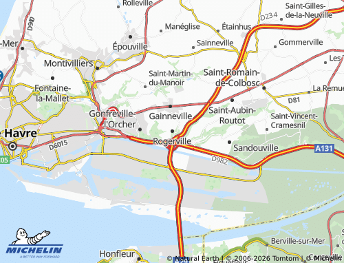 MICHELIN Rogerville map - ViaMichelin