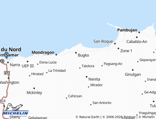 MICHELIN Cablangan map - ViaMichelin