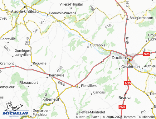 Mapa MICHELIN Boisbergues - ViaMichelin
