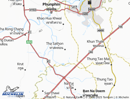 MICHELIN Tha Sathon map - ViaMichelin
