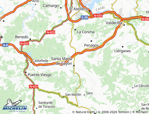 MICHELIN Sarón map - ViaMichelin