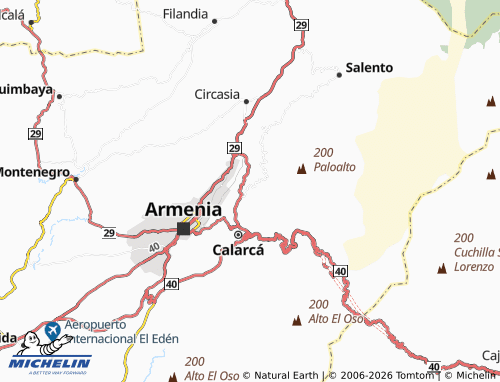 Mappa MICHELIN El Crucero - ViaMichelin