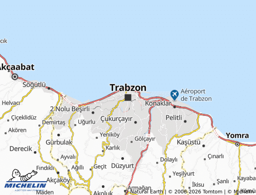 MICHELIN Trabzon map - ViaMichelin