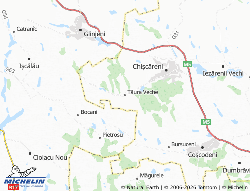 MICHELIN Tăura Veche map - ViaMichelin