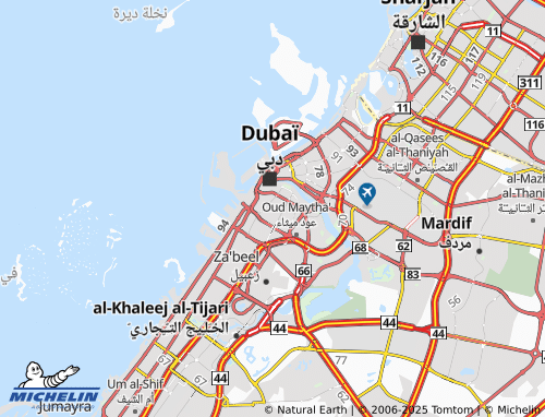 MICHELIN Bur Dubai map - ViaMichelin