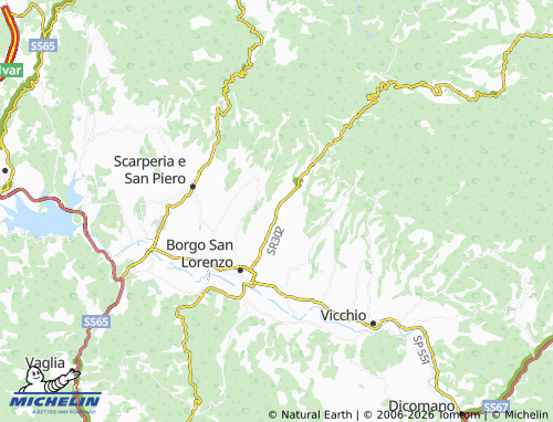 MICHELIN Panicaglia map - ViaMichelin
