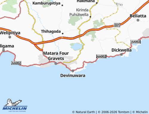 Mapa MICHELIN Nakuttiya - ViaMichelin