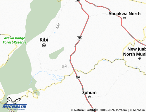 Mappa MICHELIN Nkronso - ViaMichelin