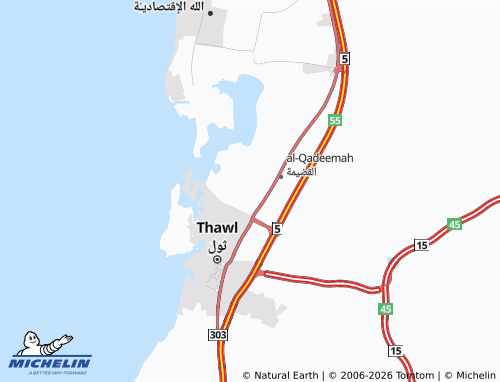 MICHELIN-Landkarte alruwaad - ViaMichelin