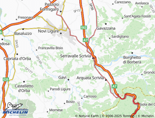 Mapa MICHELIN Zerbe Superiori - ViaMichelin