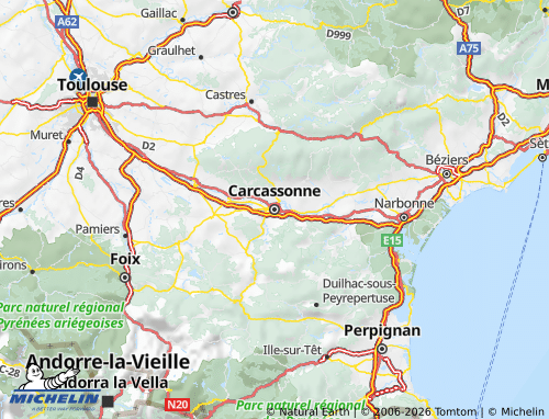 MICHELIN Aude map - ViaMichelin