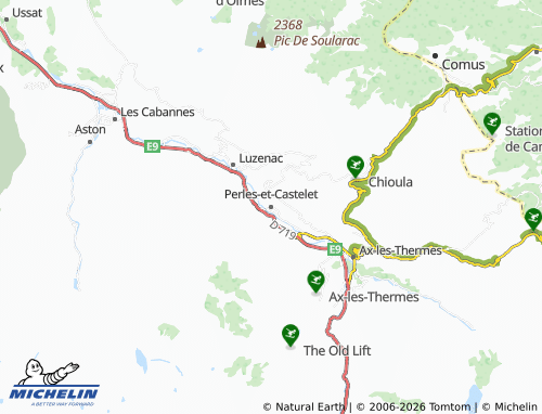 Mappa MICHELIN Perles-et-Castelet - ViaMichelin